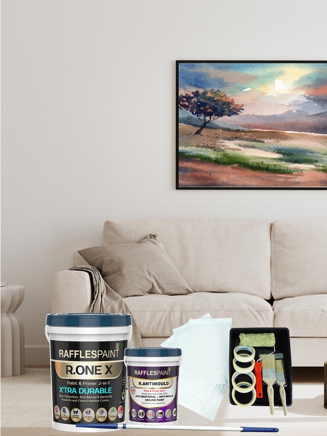 Xtra Durable Paint Room Bundle (1 Common Room Sizing <120sqft